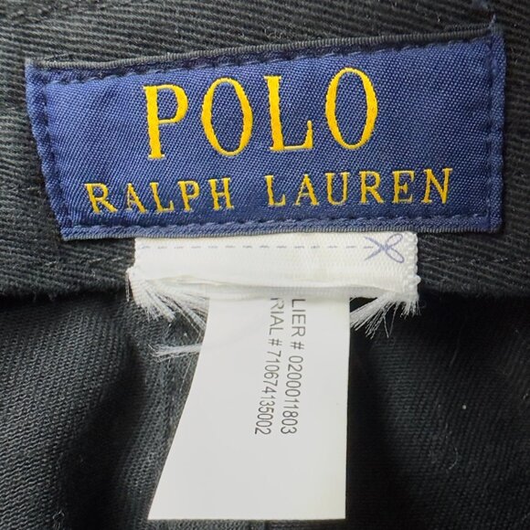 Ralph Lauren Polo Baseball Black Cap Adults Pink Logo Adjustable Strapback - Picture 11 of 11
